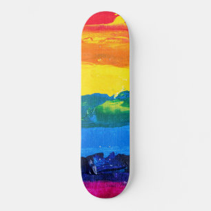 Skate Dia do Sinalizador do Orgulho de Gay de Pintura do