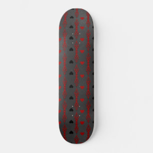 Skate Dia dos Namorados Corações Góticos Românticos Pret