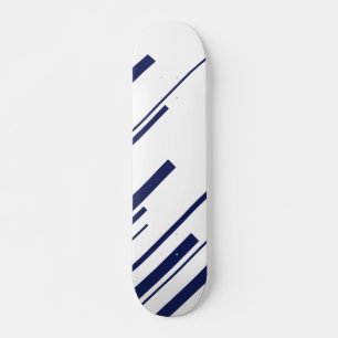 Skate Diagonais em Azul e Branco