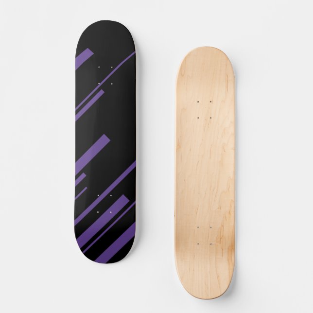Skate Diagonais em Roxo e Preto (Frente)