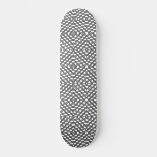 Skate Diamante preto, branco e cinza (Frente)