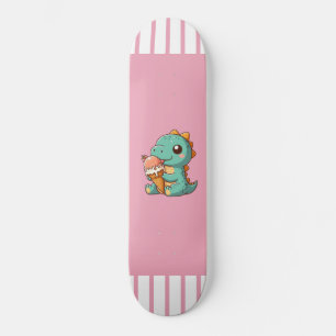 Skate Dinheiro comendo sorvete bonito