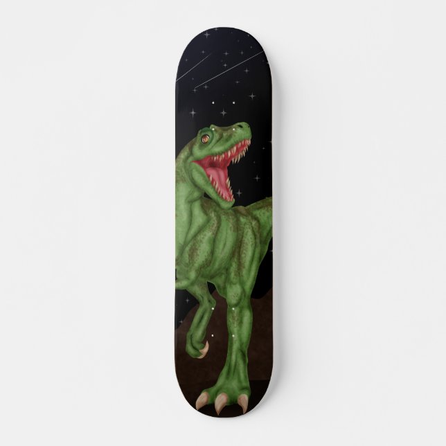 Skate Dinossauro - noite pré-histórica (Frente)