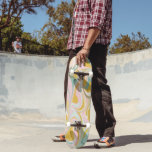 Skate Diversão de mármore de Abstrato de esmeril retrorr<br><div class="desc">Este pavimento de skate de mármore pastel combina espirais macios de rosa, menta, mostarda e lilás para uma vibração sonhenta e fluida. Projetado para skatistas com um olho para tendências lúdicas e estilo expressivo, este baralho adiciona uma borda artística a cada passeio. Perfeito para adolescentes, criativos, e qualquer um que...</div>