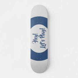 Skate Diversão Ei Vamos Jogar Azul