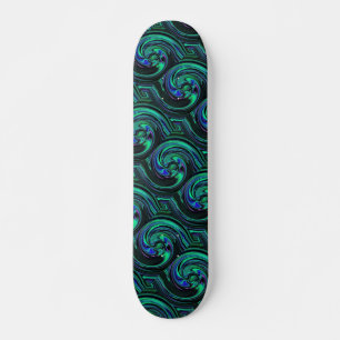 Skate do abstrato do redemoinho de Azurite da