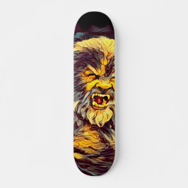 Skate do Airbrush do homem do lobo
