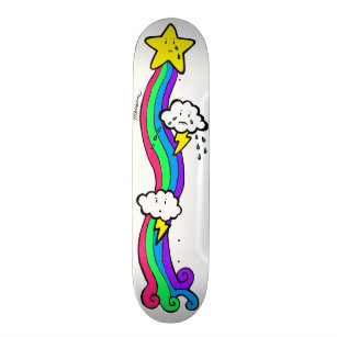 Skate do costume do arco-íris de Emo