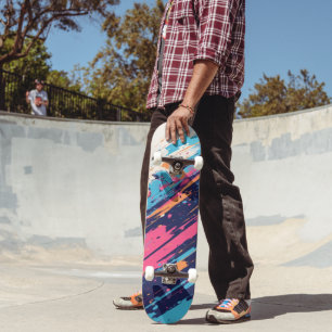 skate do Designer Brilhante Colorido