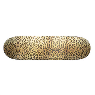 Skate do impressão do leopardo