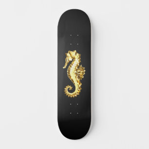 Skate Dourado Cavalo de Mar Poligonal