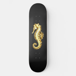 Skate Dourado Cavalo de Mar Poligonal