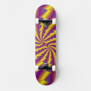 Skate dourado da espiral do primavera