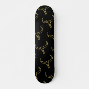 Skate Dourado do Caveira Bull