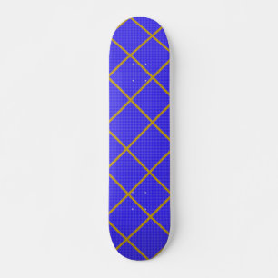 skate Dourado e azul