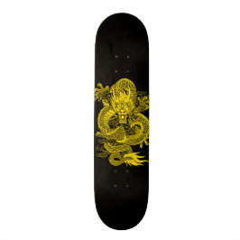 Skate Dourado Imperador Dragão Um Elemento Pro Park