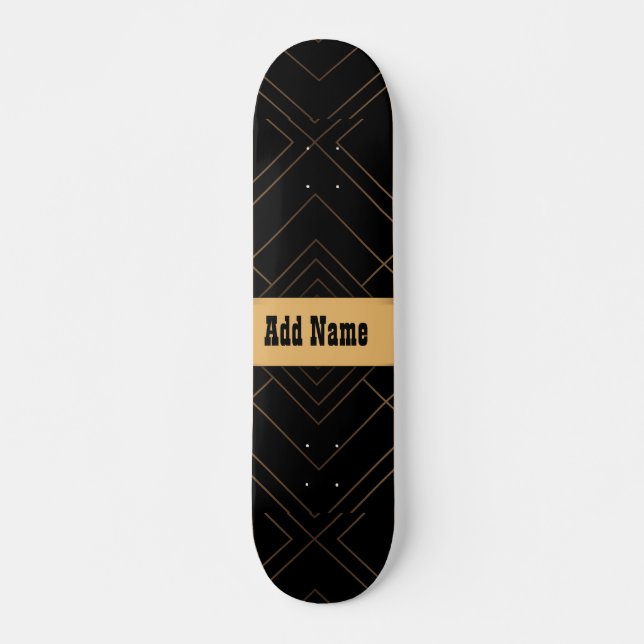 Skate Dourado negro (Frente)