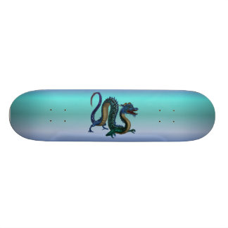 Skate Dragão azul