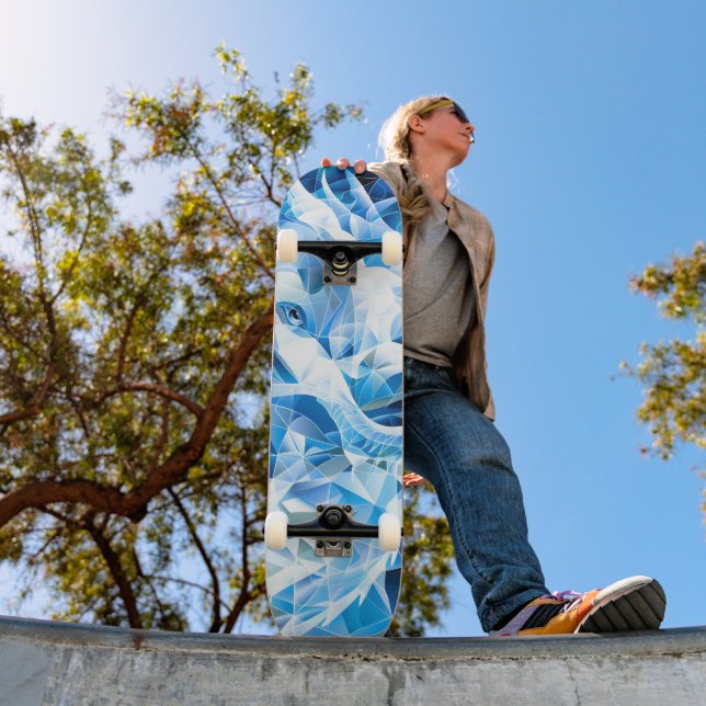 Skate Dragão Mosaico Azul Sky (Ao ar livre 1)