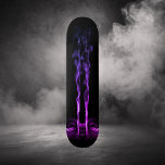 Skate Dragão Negro e Roxo Fumaça<br><div class="desc">Um misterioso dragão roxo sai das sombras com pílulas suaves de ascensão de fumaça de narinas esfumadoras. ♡ Idyllfire</div>