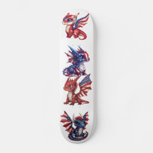 Skate Dragão Patriótico