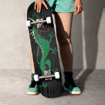 Skate Dragão Verde<br><div class="desc">Dragão branco verde baseado em uma ilustração antiga.</div>