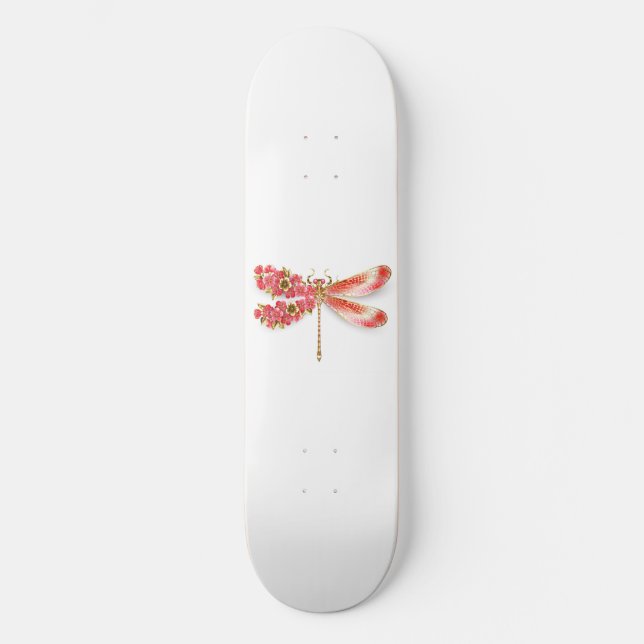 Skate Dragonfly com joalheria sakura (Frente)