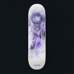 Skate *~* Dream Boho Catcher Sagrado Tribal Shamanic<br><div class="desc">* Western BOHO American Watercolor Abstrato Dream Catcher Journey com adoráveis penas como símbolo Shamanic para um Nativo Americano Healer Espiritual ou design BOHEMIAM. * . *** As cores são na sua maioria LAVANDA PURPLE, em BRANCO. Este abstrato de caça e penas modernas, criativas de vassoura e enraizadas no espírito,...</div>