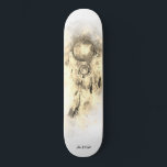 Skate *~* Dream Catcher Tribal Shaman Sacred Shamanic<br><div class="desc">* Western BOHO American Watercolor Abstrato Dream Catcher Journey com adoráveis penas como símbolo Shamanic para um Nativo Americano Healer Espiritual ou design BOHEMIAM. * . *** As cores são Sepia, Amarelo, Cinza. Este abstrato de caça e penas modernas, criativas de vassoura e enraizadas no espírito, popular, será muito provavelmente...</div>