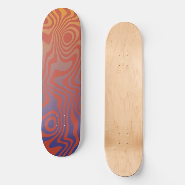 Skate Dream Flow l Abstract Trippy Pattern - No. 01 (Frente)
