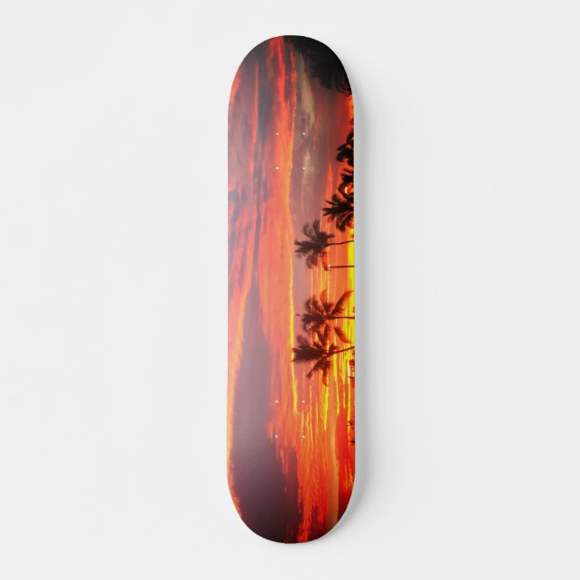 Skate Dreamy Tropical Sunset (Frente)