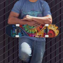 Skate Dubman Faz Design: Espirais de Fibonacci Brilhante