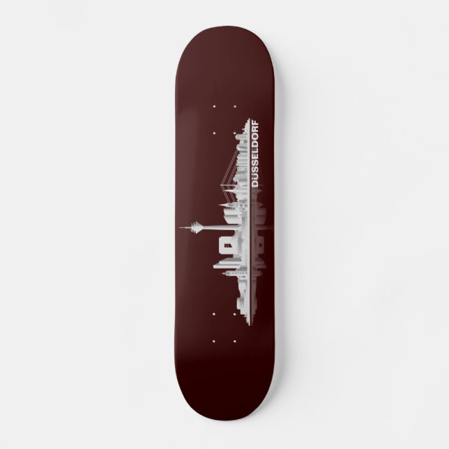 Skate Düsseldorf City Skyline Geschenkidee (Frente)
