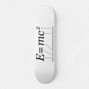 Skate E=MC2 Teoria da Relatividade de Einstein