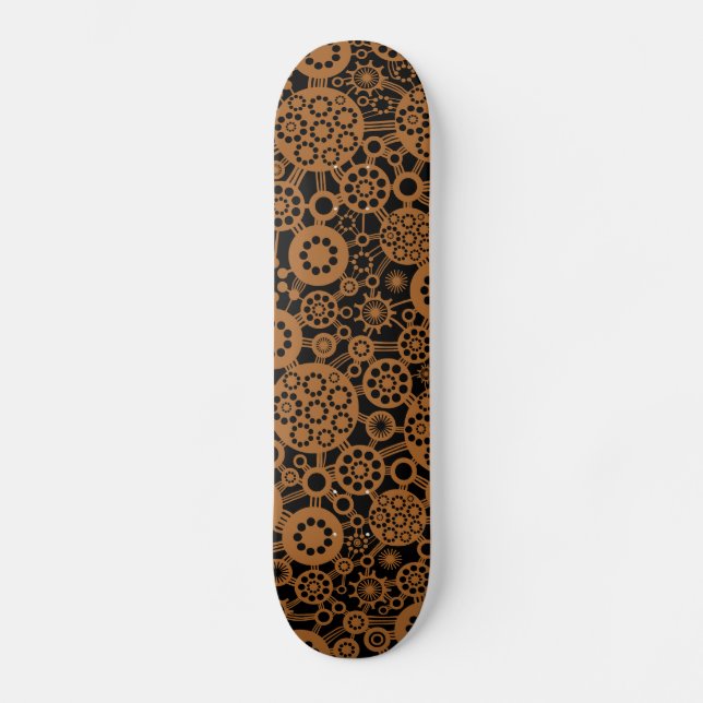 Skate Ecossistema - Castanho em Preto (Frente)
