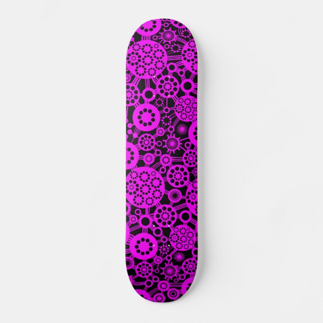 Skate Ecossistema - Magenta em preto (Frente)