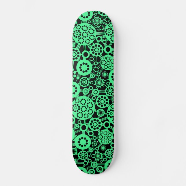 Skate Ecossistema - Mint Green em preto (Frente)