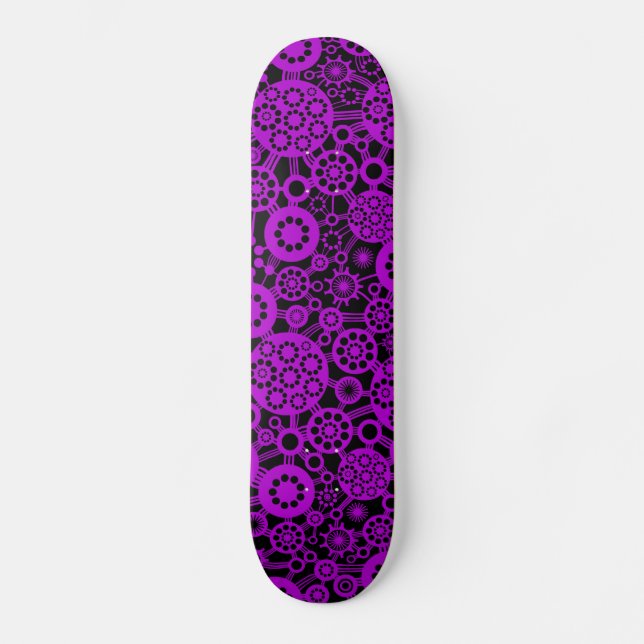 Skate Ecossistema - Roxo em Preto (Frente)