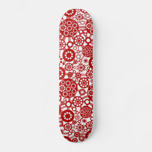 Skate Ecossistema - Ruby Red on White