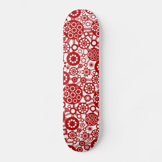 Skate Ecossistema - Ruby Red on White (Frente)