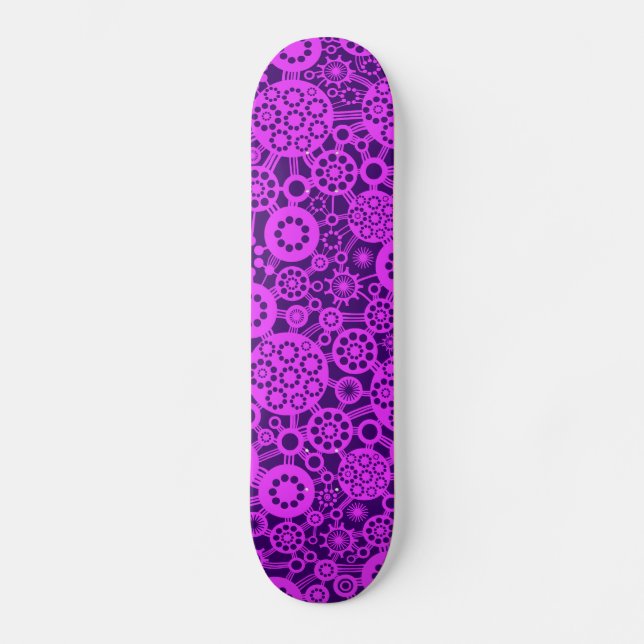Skate Ecossistema - Violeta clara sobre o roxo profundo (Frente)