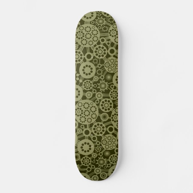 Skate Ecosystem - Khaki on Dark Olive (Frente)