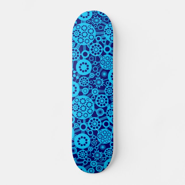 Skate Ecosystem - Sky Blue on Deep Navy (Frente)