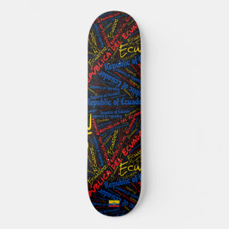 Skate Ecuador National Pride Wordcloud