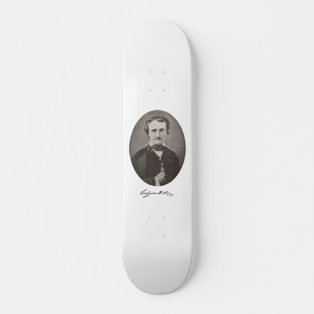 Skate Edgar Allan Poe com Assinatura (Frente)