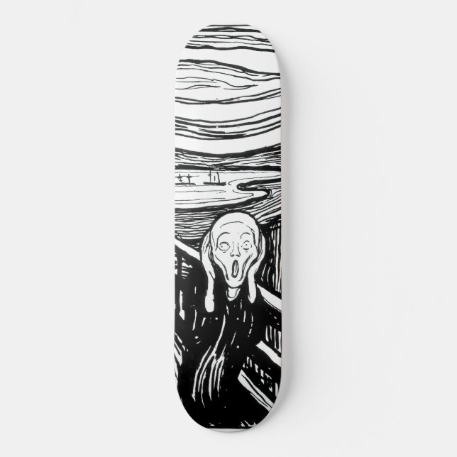 Skate Edvard Munch - A litografia do Gritar (Frente)