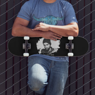 Skate Efeito de Foto Gravada Personalizada Moderna