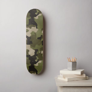 Skate Efeito de Grunagem Realista da Camo da Vintage Ver