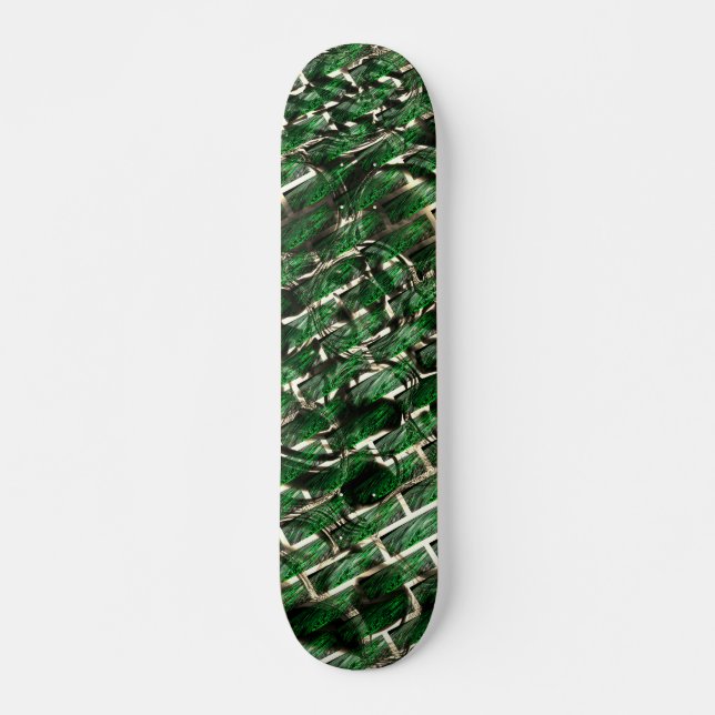 Skate Efeito de parede verde e bolhas mais escuras? (Frente)