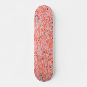 Skate Efeito mosaico estreito do salmão e do pêssego